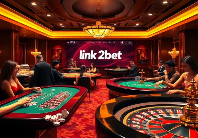 Experience the thrill of gaming at link 12bet with vibrant casino visuals and engaging players.