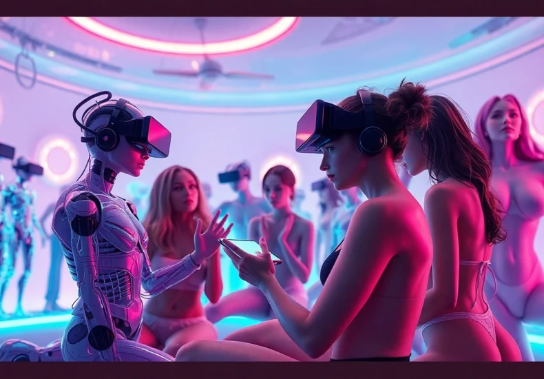 Exploring AI-generated adult content with innovative characters in a vibrant digital landscape - porn ai.