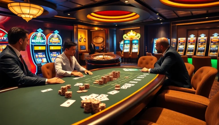 Engage in high-stakes poker at https://f8bet.dental/ with luxury casino elements like chips and cards.