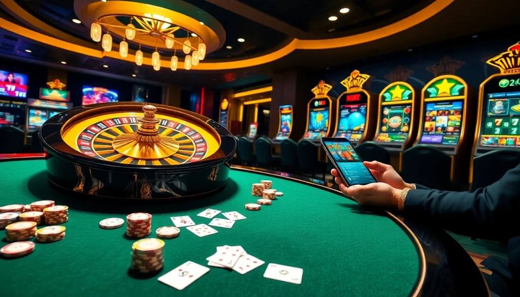 Gameplay passionnant dans un casino en ligne crypto avec des tables de jeu animées et des machines à sous vibrantes.