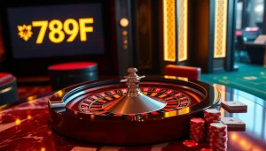 Engaging scene of 789F casino experience with roulette, poker chips, and elegant ambiance.